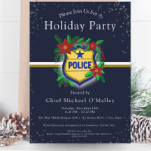 Police Christmas Elegant Holiday Party