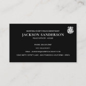 Police Department Law Enforcement QR Code Logo Visitekaartje (Voorkant)