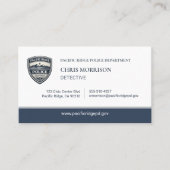 Police Detective Logo Business Card Visitekaartje (Voorkant)