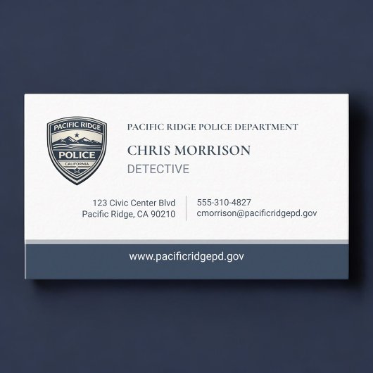 Police Detective Logo Business Card Visitekaartje