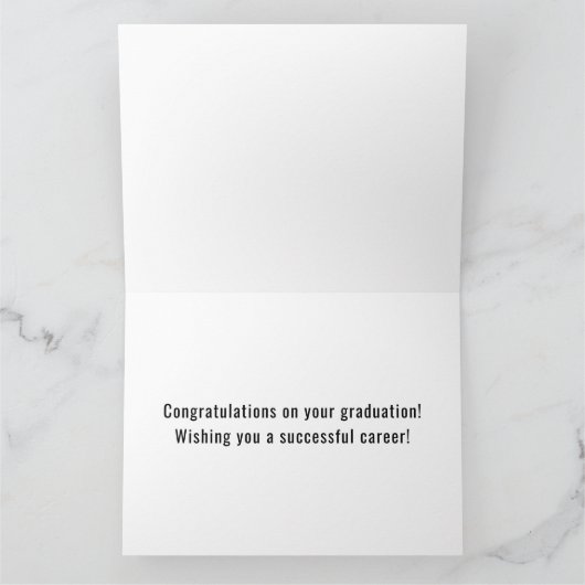 Police Graduation Blue Line Flag Law Enforcement Kaart (Binnen)