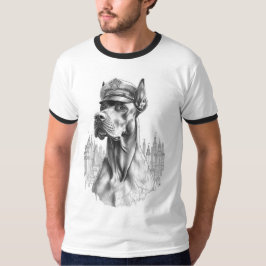 Police Great Dane Statue T-shirt