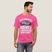 Police I Drive Wee Woo Car and Knowhings Cop Polic T-shirt (Voorkant volledig)
