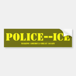 POLICE ICE BUMPERSTICKER