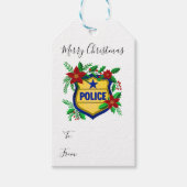 Police Merry Christmas To, From  Cadeaulabel (Voorkant)