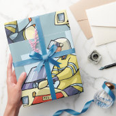 Police Motorcycle Officer Law Enforcement Cadeaupapier