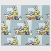 Police Motorcycle Officer Law Enforcement Cadeaupapier (Vlak)