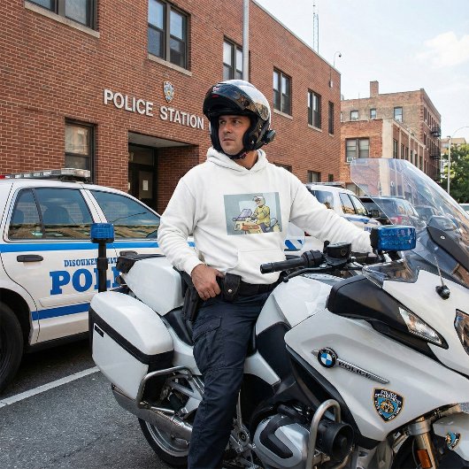 Police Motorcycle Officer Law Enforcement Hoodie