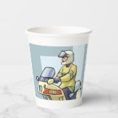 Police Motorcycle Officer Law Enforcement Papieren Bekers (Voorkant)