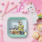 Police Motorcycle Officer Law Enforcement Papieren Bordje (Feest)