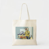 Police Motorcycle Officer Law Enforcement Tote Bag (Voorkant)