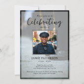 Police Officer Celebration of Life Photo, Funeral Kaart (Voorkant)