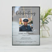 Police Officer Celebration of Life Photo, Funeral Kaart (Staand voorkant)
