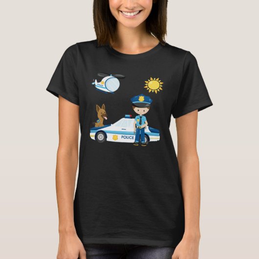 Police officer children s dream work  idea police  t-shirt (Voorkant)