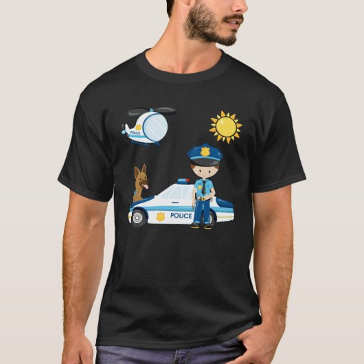 Police officer children s dream work  idea police  t-shirt (Voorkant)