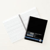 Police Officer Department Law Enforcement Logo Notitieboek (Binnen)