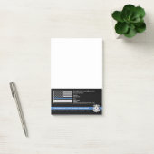 Police Officer Department Law Enforcement Logo Post-it® Notes (Kantoor)