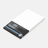 Police Officer Department Law Enforcement Logo Post-it® Notes (Schuin)