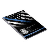Police Officer Department  Logo Law Enforcement Notitieboek (Rechterzijde)