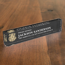 Police Officer Department Thin Blue Line Logo