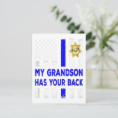 Police Officer Grandouders My Grandson Has Gift Kaart (Staand voorkant)