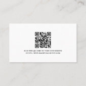 Police Officer Law Enforcement QR Code Logo Visitekaartje (Achterkant)