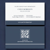 Police Officer Law Enforcement QR Code Visitekaartje