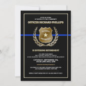 Police Officer Retirement Party Invitation Kaart (Voorkant)