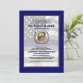 Police Officer Retirement Party Invitations Kaart (Staand voorkant)