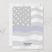 Police Officer Retirement Party Invitations Kaart (Achterkant)