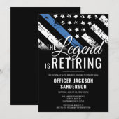 Police Officer Retirement Party Law Enforcement Kaart (Voorkant / Achterkant)