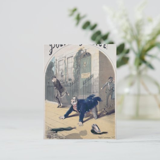 Police! Police! Songboek Hoesje, c.1865 Briefkaart (Staand voorkant)