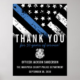 Police Retirement Appreciation Law Enforcement Poster