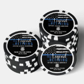 Police Retirement Law Enforcement Officer Flag Poker Chips (Opstapeling)