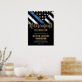 Police Retirement Party Law Enforcement Welcome Poster (Keuken)