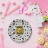 Police Themed Policeman Cop Birthday Papieren Bordje (Feest)