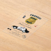 Police Themed Policeman Cop Birthday Party Acryl Uitnodigingen (Laagn)