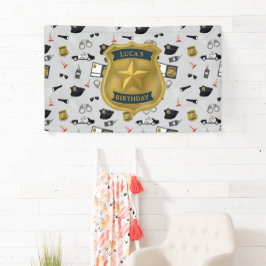 Police Themed Policeman Cop Birthday Spandoek
