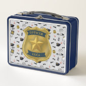 Police Themed Policeman Cop Officer Name (Voorkant)