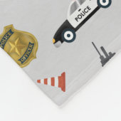 Police Themed Policeman Cop Pattern Fleece Deken (Hoek)