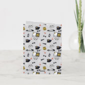 Police Themed Policeman Cop Pattern Kaart (Achterkant)