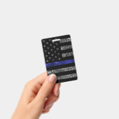 Police Thin Blue Line Vlag Badge (Handheld)