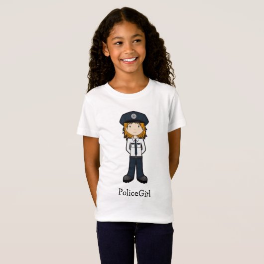 PoliceGirl T-shirt (Voorkant volledig)