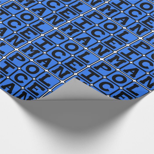 Policeman, Cop Cadeaupapier (Hoek)