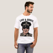 POLICEMAN COP WET & ORDER T-SHIRS T-SHIRT (Voorkant volledig)