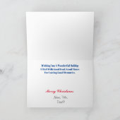 Policeman Golden Triangle-kerstkaart Kaart (Binnen)