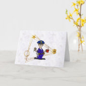 Policeman Golden Triangle-kerstkaart Kaart (Gele Bloem)