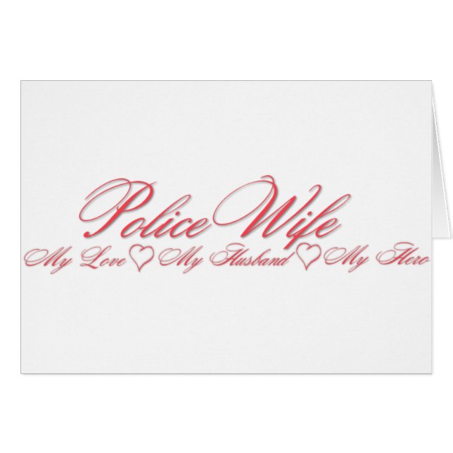 Policeman Husband Hero (Voorkant Horizontaal)