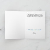 Policeman K-9 Dog Silhouette-kerstkaart Kaart (Binnen)