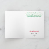 Policeman K-9 Dog Silhouette-kerstkaart Kaart (Binnen)